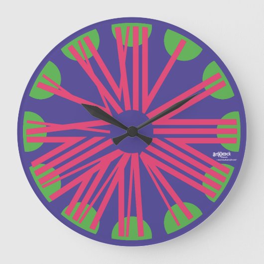 LOVE ART KLOCK CLASSIC OVERLAPPING NUMBERS BY MASA GROTE KLOK (Voorkant)
