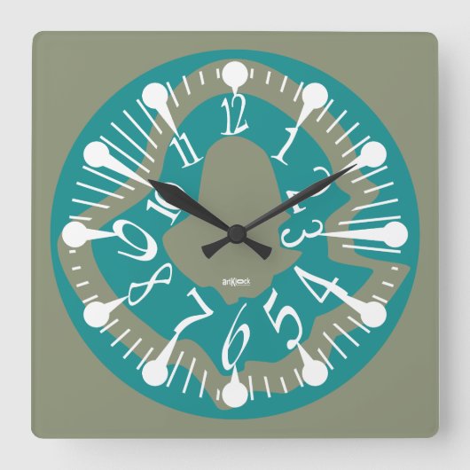 LOVE ART KLOCK DEFORMED DAKILIANO BY MASANSER VIERKANTE KLOK (Voorkant)