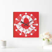 LOVE ART KLOCK DEFORMED DAKILIANO BY MASANSER VIERKANTE KLOK (Huis)