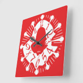 LOVE ART KLOCK DEFORMED DAKILIANO BY MASANSER VIERKANTE KLOK (Hoek)