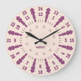 LOVE ART KLOCK TWENTY FOUR/TWELVE BY MASANSER GROTE KLOK