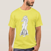 Love Art Shirten Romantische knuffels Biologische  T-shirt (Voorkant)