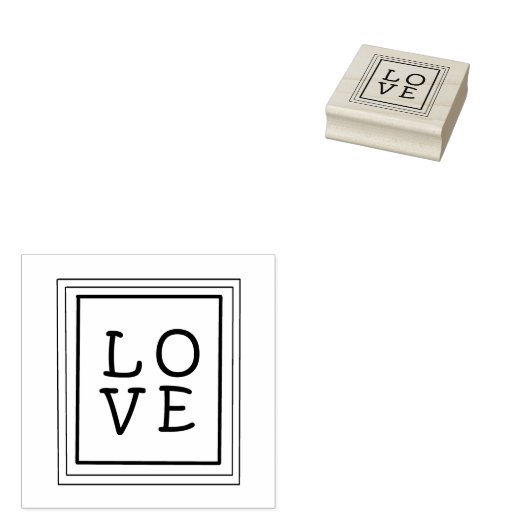 Love Art Stamp Rubberstempel (Gestempeld)