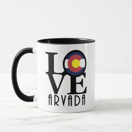 LOVE Arvada Colorado 11oz Mok (Links)
