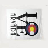 LOVE Arvada Colorado Wandkleed (Voorkant (horizontaal))