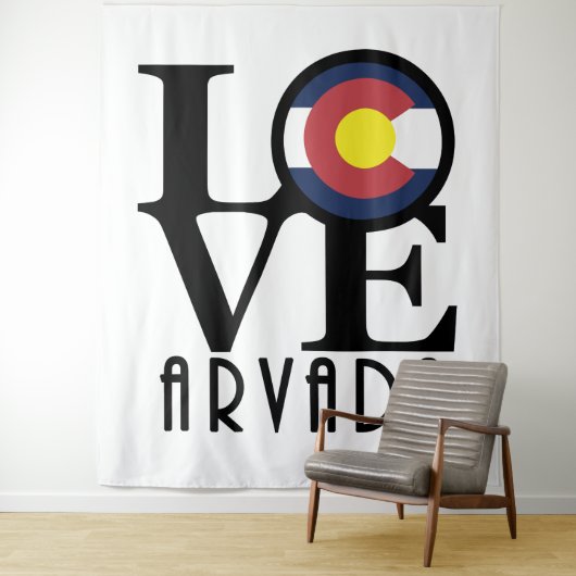 LOVE Arvada Colorado Wandkleed (In situ)