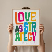 Love As Strategy - Typography Print | Wall Art