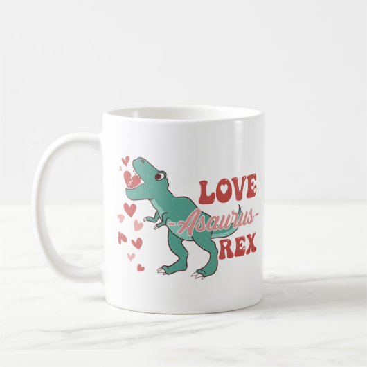 Love-Asaurus Rex Grappig Koffiemok (Links)