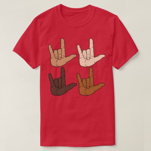 Love ASL 5 T-shirt (Design voorkant)