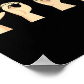 Love ASL Valentijnsdag Cute Sign Language Deaf Aw Poster (Hoek)