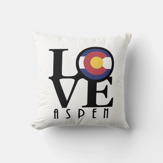 LOVE Aspen Colorado Kussen (Voorkant)