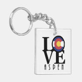 LOVE Aspen Colorado Sleutelhanger (Voorkant Links)