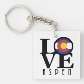LOVE Aspen Colorado Sleutelhanger (Voorkant)