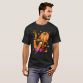 Love Assistant Teacher Life Leopard Pumpkin Bedank T-shirt (Voorkant volledig)