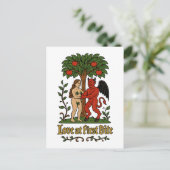Love at First Bite beroemd gemaakt door Medieval D Briefkaart (Staand voorkant)