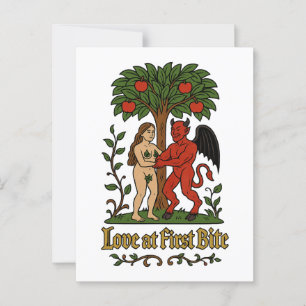 Love at First Bite beroemd gemaakt door Medieval D Briefkaart