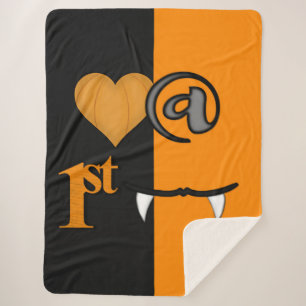 Love at First Bite Halloween Sherpa Deken