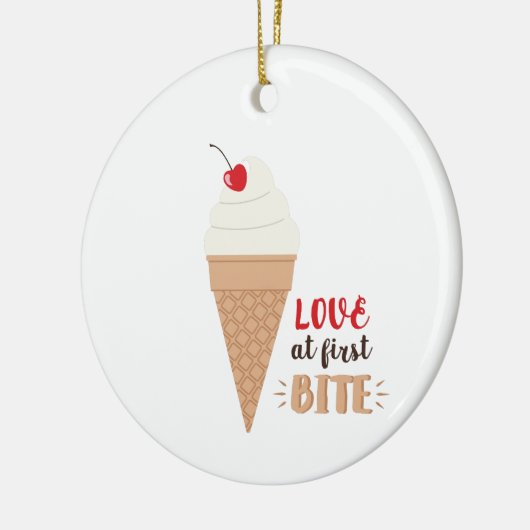 Love at First Bite Keramisch Ornament (Links)