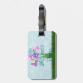 Love at First Sight Cute Ladybug Illustration Bagagelabel (Achterkant verticaal)