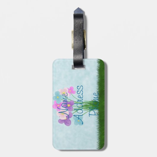 Love at First Sight Cute Ladybug Illustration Bagagelabel (Achterkant verticaal)