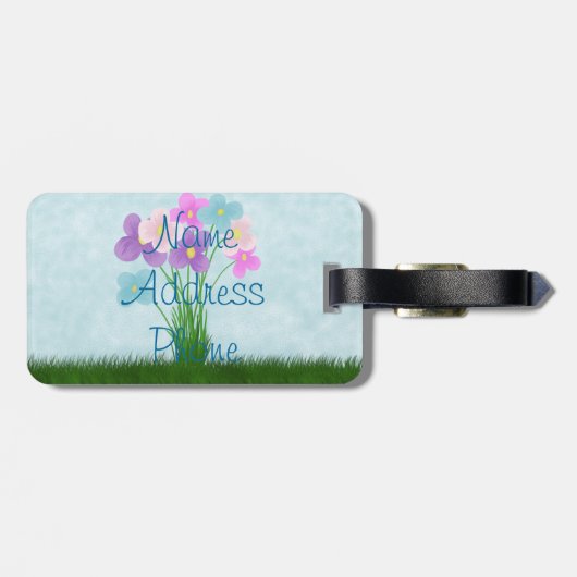 Love at First Sight Cute Ladybug Illustration Bagagelabel (Achterkant horizontaal)