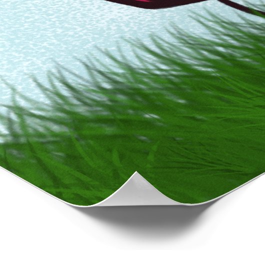 Love at First Sight Cute Ladybug Illustration Poster (Hoek)