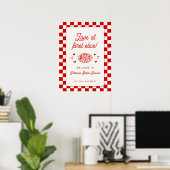 Love at First Slice Pizza Bridal Shower Welcome Poster (Thuiskantoor)