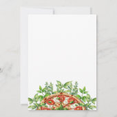 Love At First Slice Pizza Italian Bridal Shower Kaart (Achterkant)