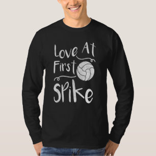 Love at First Spike Volleyball T-shirt