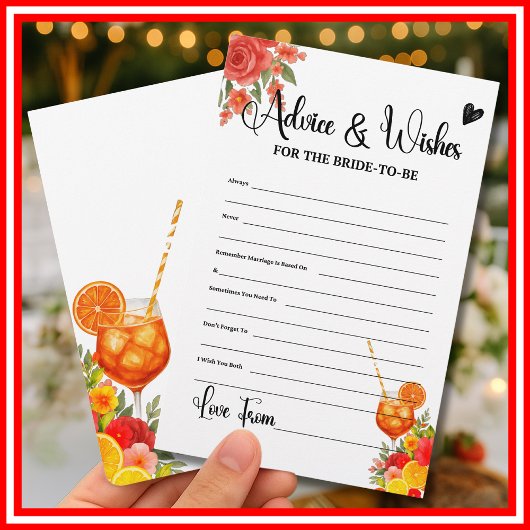 Love at First Spritz Advies Wensen voor de bruid