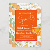 Love at First Spritz Bridal Shower Invitation Kaart (Voorkant / Achterkant)