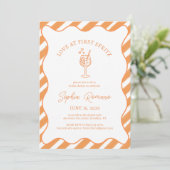 Love at First Spritz Bridal Shower Italian Aperol  Kaart (Staand voorkant)
