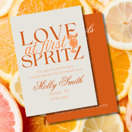 Love at First Spritz – Leuke Oranje vrijgezellenfe Kaart