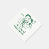 "Love at First Swing" Golfer's Style paper napkin Servet (Hoek)