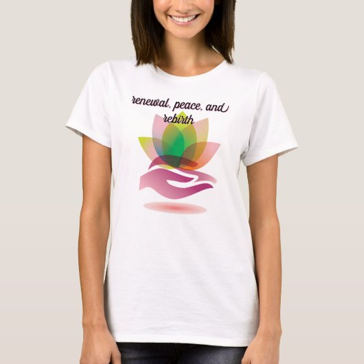 Love At Hand Yoga T-Shirt (Voorkant)