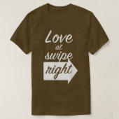 Love At Swipe RightSocial Media Online Dating 3693 T-shirt (Design voorkant)