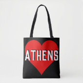 Love Athens, Griekenland Tote Bag (Voorkant)