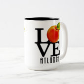 LOVE Atlanta Georgia 15oz Tweekleurige Koffiemok (Voorkant rechts)