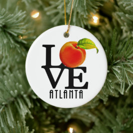LOVE Atlanta Georgia Keramisch Ornament
