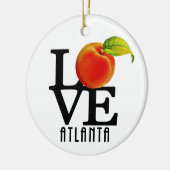 LOVE Atlanta Georgia Keramisch Ornament (Links)