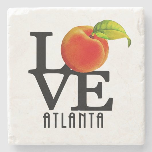 LOVE Atlanta Georgia Stenen Onderzetter (Voorkant)