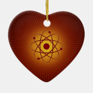 Love Atom Keramisch Ornament