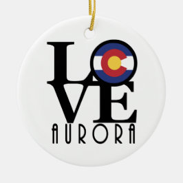 LOVE Aurora CO Keramisch Ornament