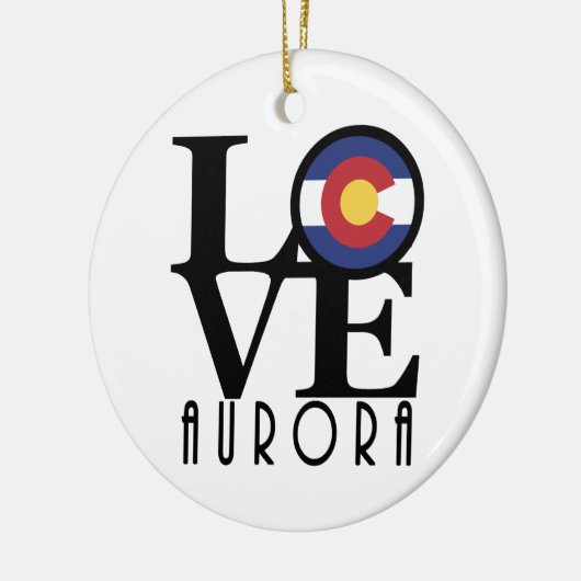 LOVE Aurora CO Keramisch Ornament (Links)