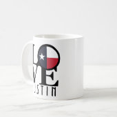 LOVE Austin Texas 11oz Koffiemok (Voorkant links)
