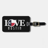 LOVE Austin Texas Bagagelabel (Voorkant horizontaal)