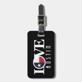 LOVE Austin Texas Bagagelabel (Voorkant verticaal)