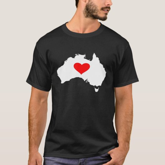 Love Australia Home T-shirt (Voorkant)