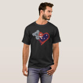 Love Australia - Koala Hugging Flag T-shirt (Voorkant volledig)