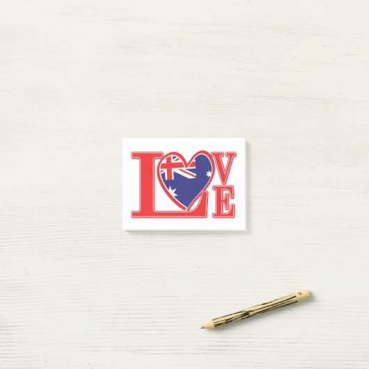 Love-Australia Post-it® Notes (Op bureau)
